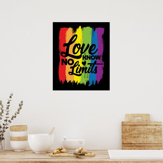 LIMITS LGBT gay pride Poster (Keuken)