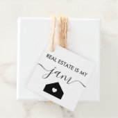 L'immobilier est mon étiquette cadeau de confiture (En situation)