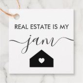 L'immobilier est mon étiquette cadeau de confiture (Devant)