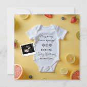 Limmon minimaliste 2e Faire-part bébé (Devant)