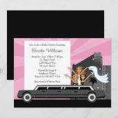 Limo Bridal Shower Kaart (Voorkant / Achterkant)