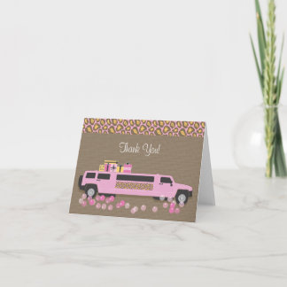 Limo Carte de remerciements
