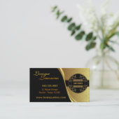 Limo - Gold en zwart Visitekaartje (Staand voorkant)