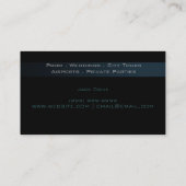 Limo Service Driver, Cab, Taxi Visitekaartje (Achterkant)