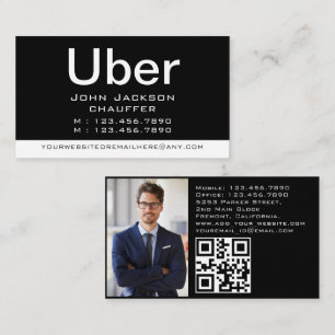 Limo & Taxi Chauffeur Moderne Stad Professionele A Visitekaartje
