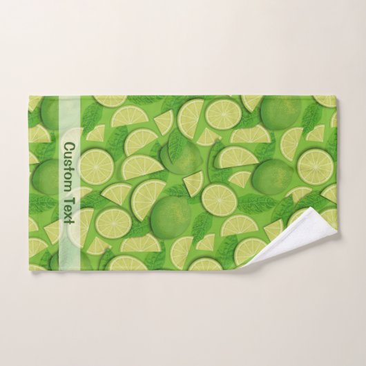 Limoen Achtergrond Bad Handdoek (Handdoek)