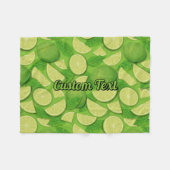 Limoen Achtergrond Fleece Deken (Voorkant (Horizontaal))