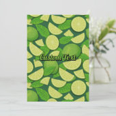 Limoen Achtergrond Kaart (Staand voorkant)