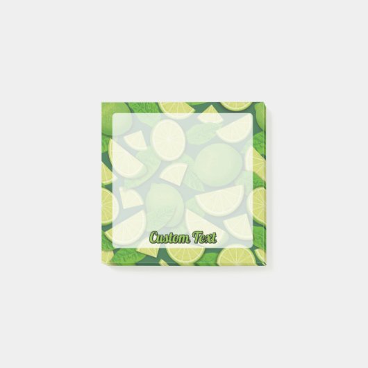 Limoen Achtergrond Post-it® Notes (Voorkant)