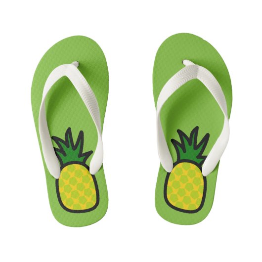 Limoen ananas Teenslippers (Voetbed)