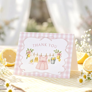 Limoen Baby Shower Bedanktkaart Bedankkaart
