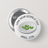 Limoen Bean Respect Day 20e Button april (Voorkant /achterkant)