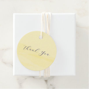 Limoen Chiffon Waterverf Bedankjes Labels