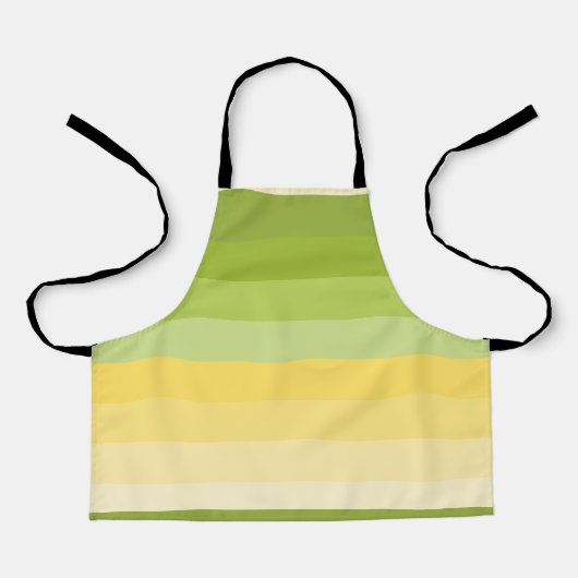 limoen citroengradiënt blokkleur schort (Voorkant)