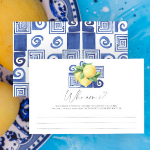 Limoen Citrus - Wie ben ik bruiloftsspel Briefpapier