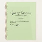 Limoen Cream Easter Bunny Planner (Voorkant)