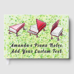 Limoen Cream Waterverf Artistic Journal Piano Boek