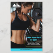 Limoen & Cyaan Speciale Aanbieding Marketing met L Flyer (Achterkant)