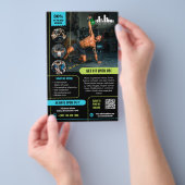 Limoen & Cyaan Speciale Aanbieding Marketing met L Flyer (Hand)