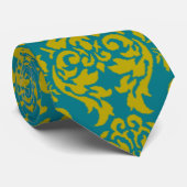 Limoen Damask Stropdas (Opgerold)