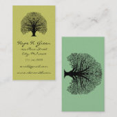 Limoen- en BLack-gedraaide structuur Visitekaartje (Voorkant / Achterkant)