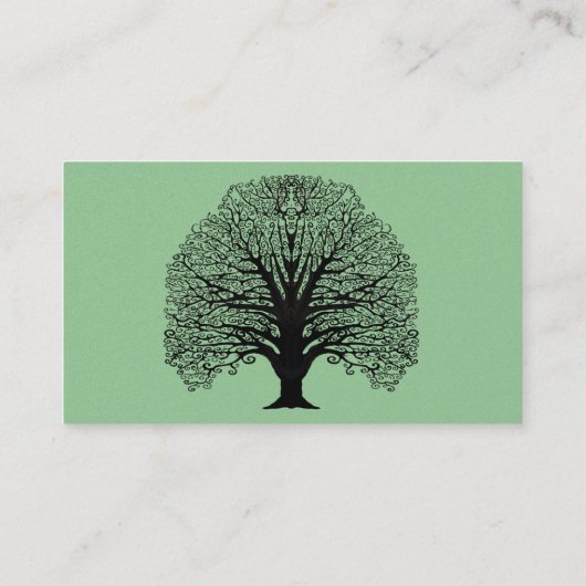 Limoen- en BLack-gedraaide structuur Visitekaartje (Achterkant)