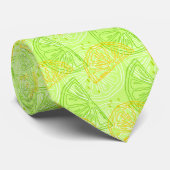 Limoen- en Lemon Slices-patroon Stropdas (Opgerold)