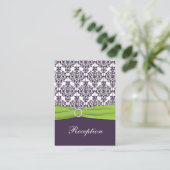 Limoen en Paarse Damask Enclosure Kaart (Staand voorkant)