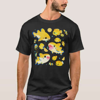 Limoen en vrienden blauw t-shirt