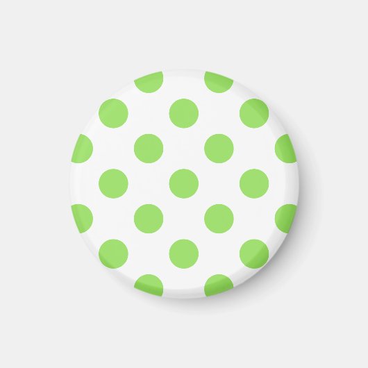 Limoen- en witte haarpunten magneet (Voorkant)