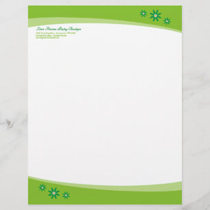 Limoen Flower Letterhead Briefhoofd Sjabloon
