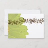 Limoen Gerber Daisy Bruiloft RSVP (Voorkant)