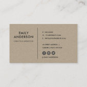 LIMOEN GROEN KRAFT MODERN RUSTIEK ABSTRACT ARTISTI VISITEKAARTJE (Achterkant)