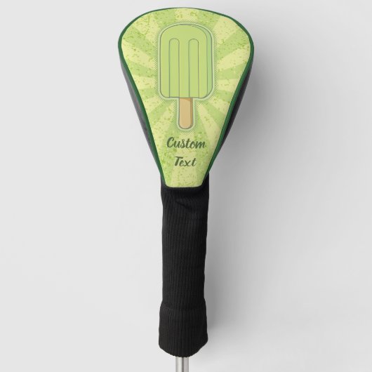 Limoen Ice Cream Stick Golfheadcover (Voorkant)