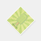 Limoen Ice Cream Stick Servet (Hoek)