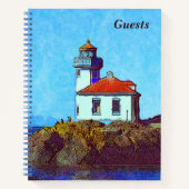 Limoen Kiln Lighthouse Vrijdag Harbor Guest Notitieboek (Voorkant)