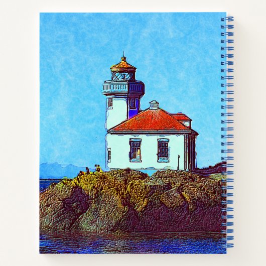 Limoen Kiln Lighthouse Vrijdag Harbor Guest Notitieboek (Achterkant)