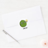 Limoen-light Funny Fruit Limoen Pun Ronde Sticker (Envelop)