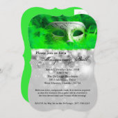 Limoen Masquerade Ball Mask Costume Halloween Part Kaart (Voorkant / Achterkant)