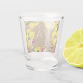 Limoen Monogram Bruin  Shot Glas (Achterkant)