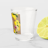 Limoen Monogram Bruin  Shot Glas (Rechts)