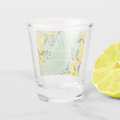 Limoen Monogram Groen Shot Glas (Achterkant)