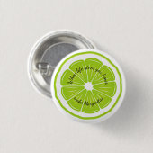 Limoen-ontwerp Ronde Button 3,2 Cm (Voorkant /achterkant)