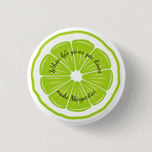 Limoen-ontwerp Ronde Button 3,2 Cm