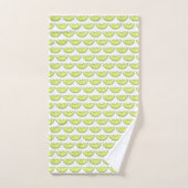 Limoen op het Coconut Tropical Island Fruit Green Bad Handdoek (Handdoek)