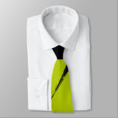 Limoen Penseelstreek Moderne zwarte achtergrond Stropdas (Gebonden)