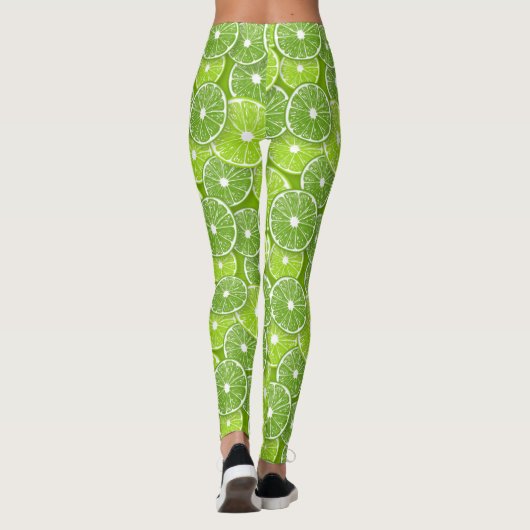 Limoen pop leggings (Achterkant)