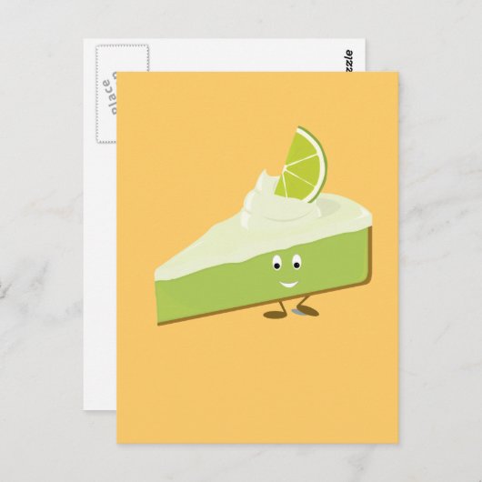 Limoen-schijfsegment Briefkaart (Voorkant / Achterkant)