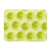 Limoen Segmenten op lichtgeel Magneet (Horizontaal)
