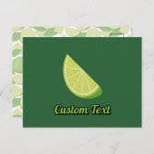 Limoen Slice Briefkaart (Voorkant / Achterkant)
